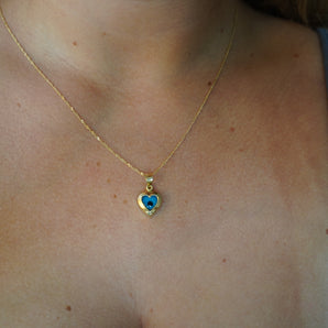 Blue Heart Pendant