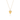 Dainty Diamond 10k Yellow Gold Elongated Heart Necklace